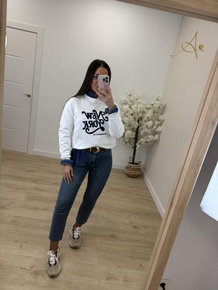 Sudadera Blanca New York  [2]
