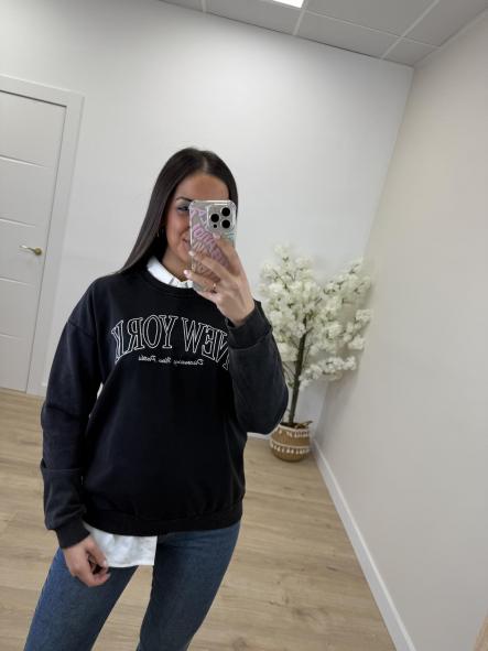 Sudadera New York Negra [1]