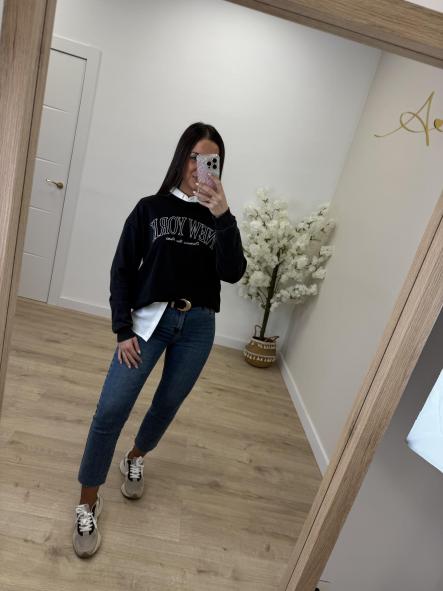 Sudadera New York Negra [2]