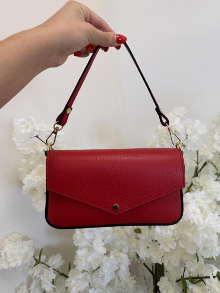 Bolso Cuqui 100% Piel Rojo [0]