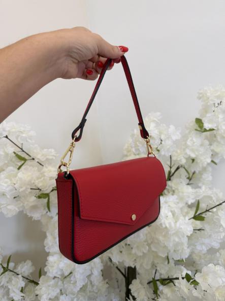 Bolso Cuqui 100% Piel Rojo [1]