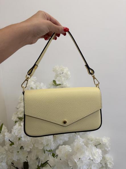 Bolso Cuqui 100% Piel Amarillo [1]