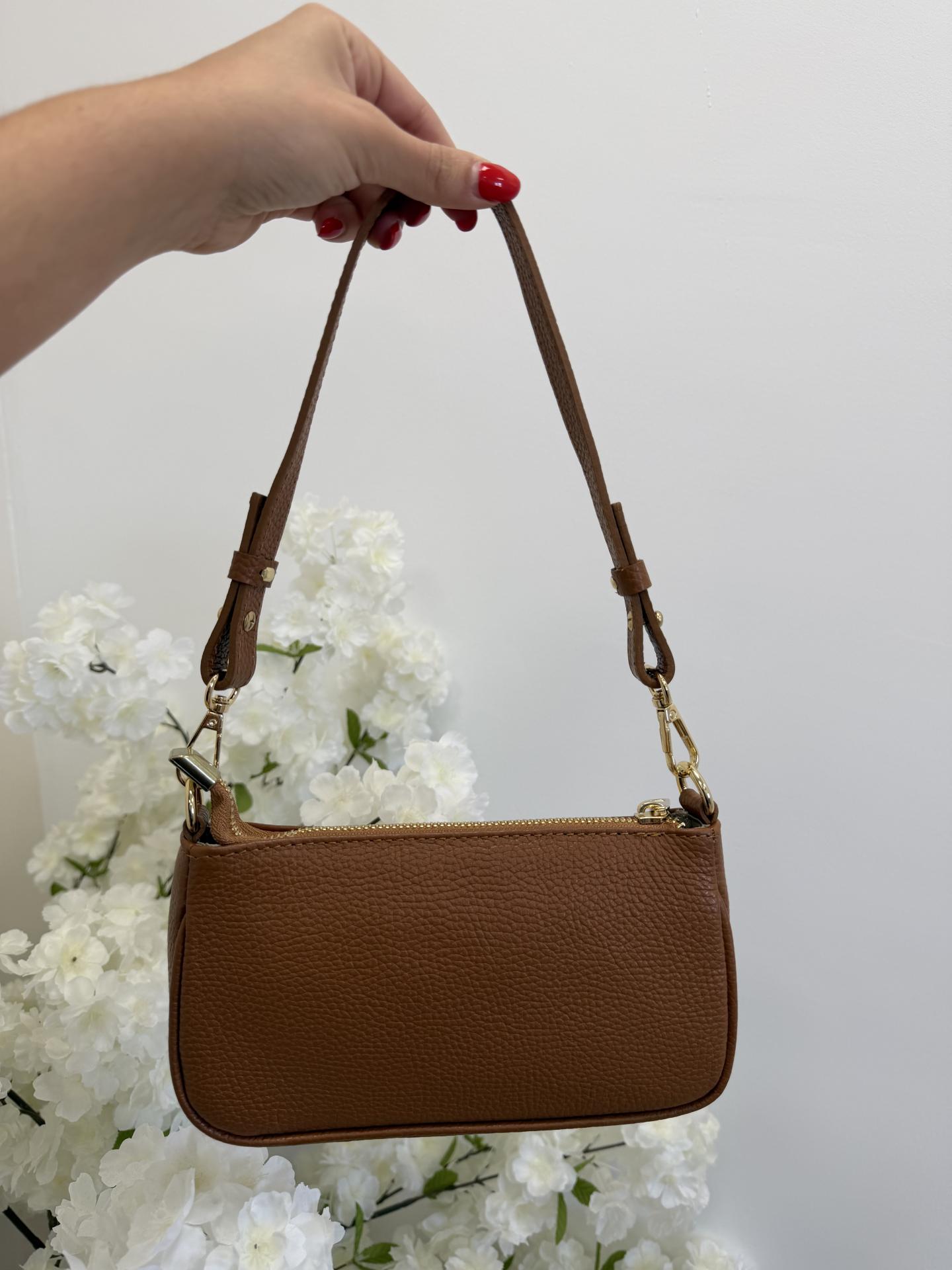 Bolso Matea 100% Piel Camel
