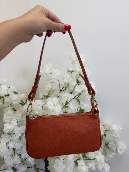 Bolso Matea 100% Piel Naranja
