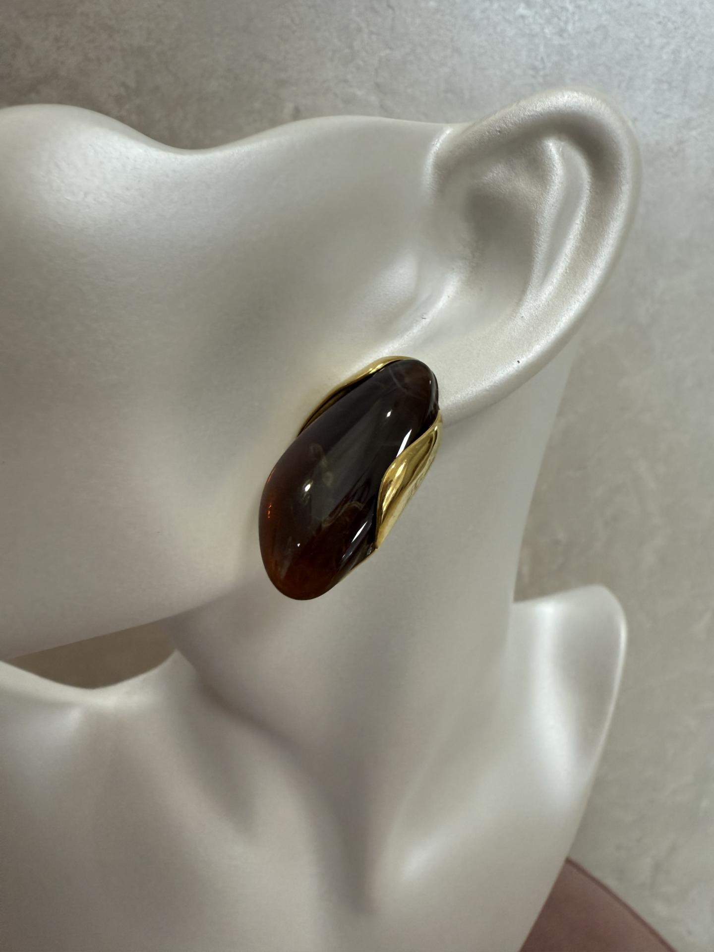 Pendientes Chocolate Mármol