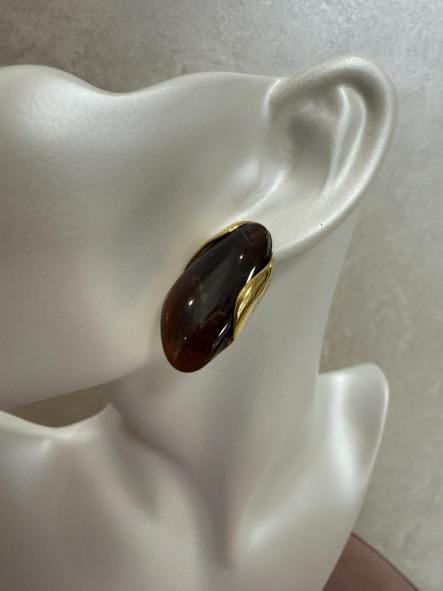 Pendientes Chocolate Mármol [0]