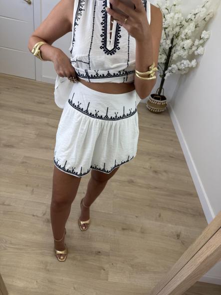 Falda Blanca Paradise [4]