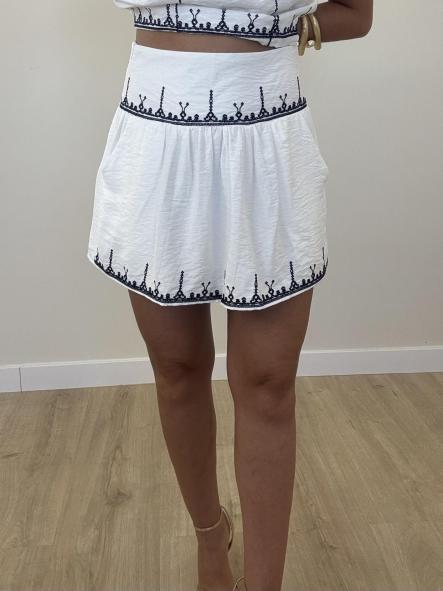 Falda Blanca Paradise [2]