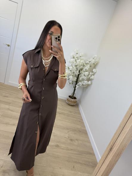 Vestido Chocolate Agatha 