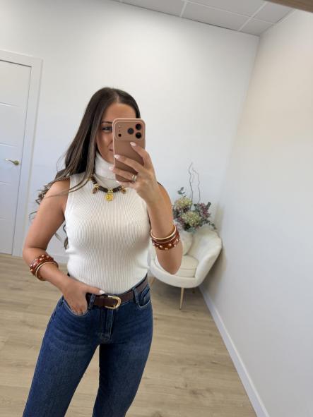 Suéter Cuello Beige [0]