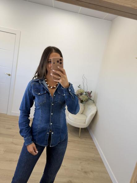 Camisa Denim Pespuntes [4]