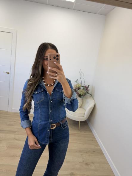 Camisa Denim Pespuntes [1]