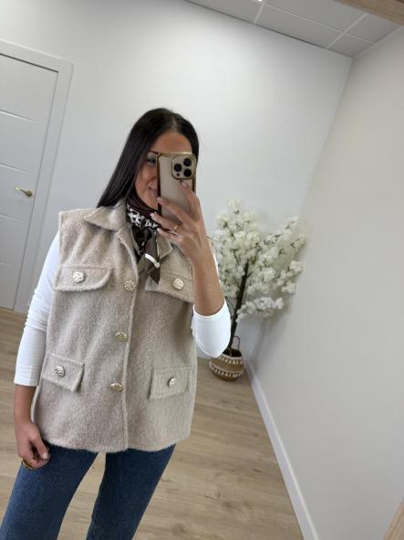 Chaleco Beige Carmeli [0]