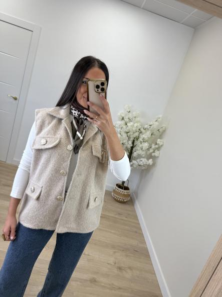 Chaleco Beige Carmeli [1]