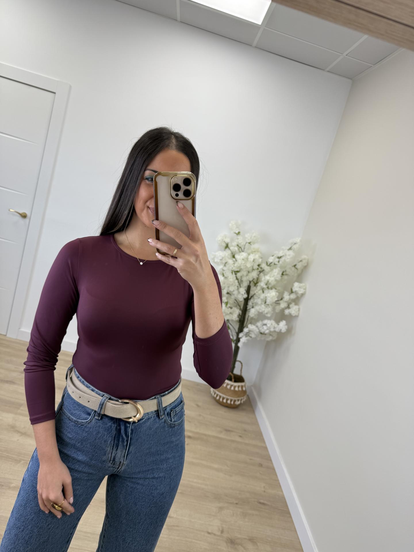 Body Básico Granate