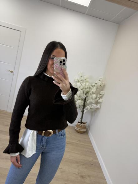 Jersey Chocolate Volantito