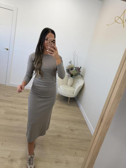 Vestido Camel Algodón