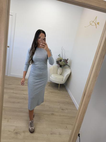 Vestido Gris Algodón [1]
