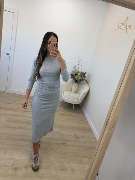 Vestido Gris Algodón [2]