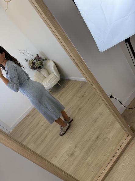 Vestido Gris Algodón [3]