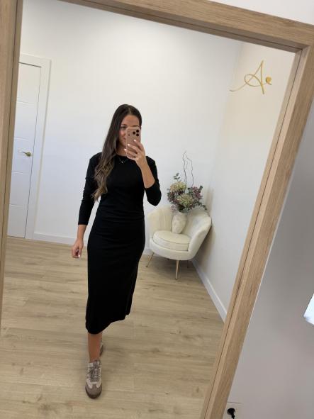 Vestido Negro Algodón [2]