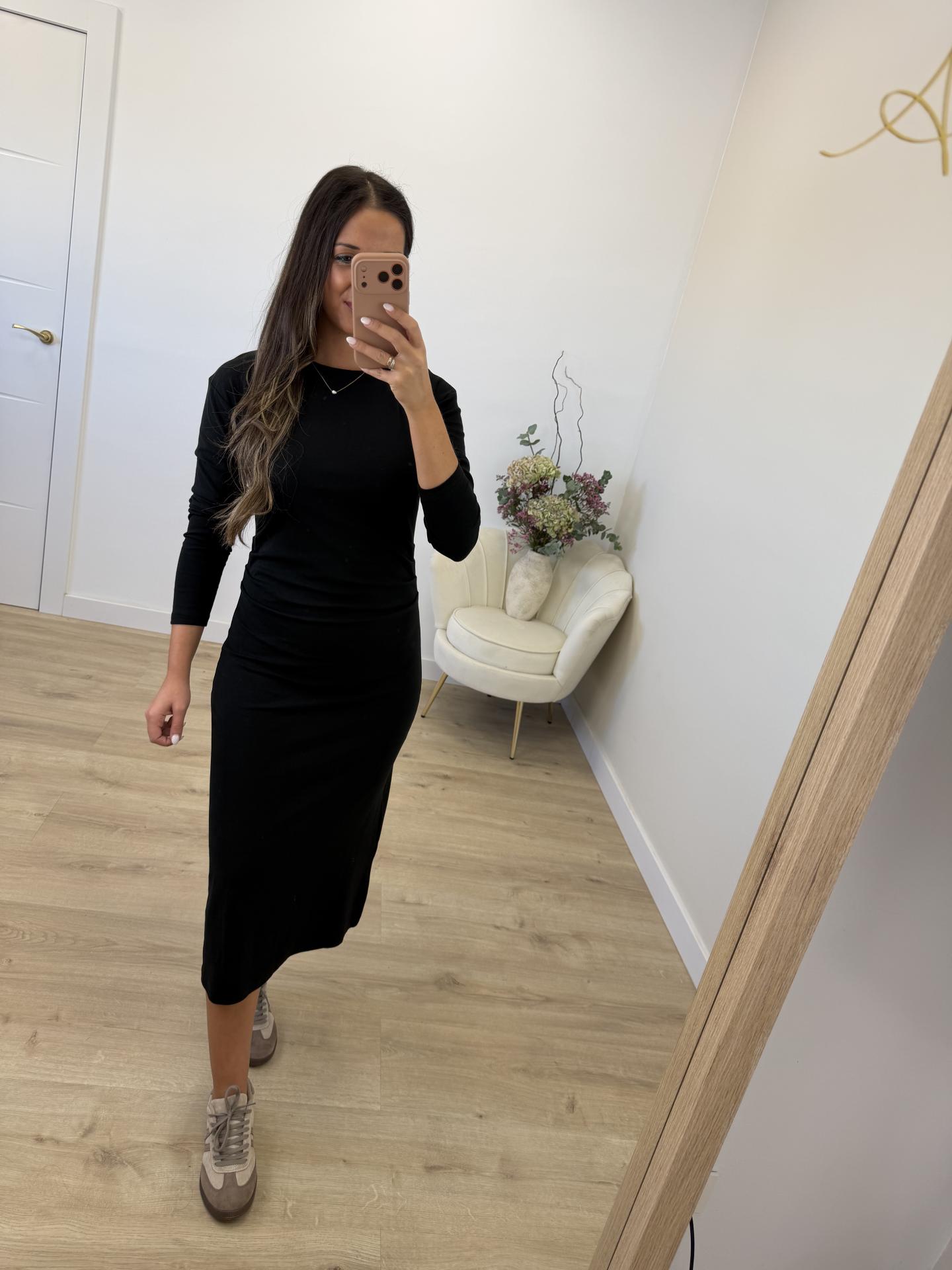 Vestido Negro Algodón