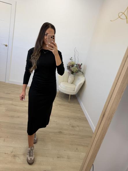 Vestido Negro Algodón