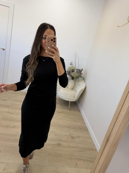 Vestido Negro Algodón [1]