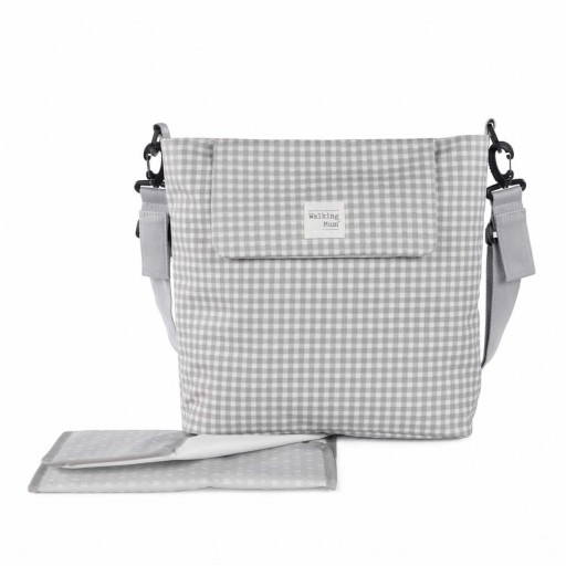 BOLSO CAMBIADOR I LOVE VICHY GRIS WALKING MUM