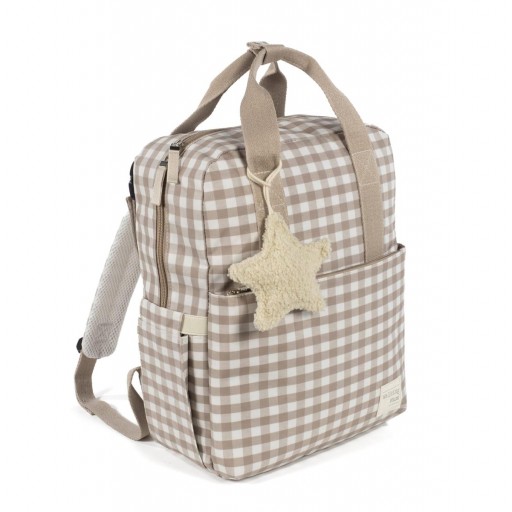 MOCHILA CARRO CAETANA BEIG WALKING MUM