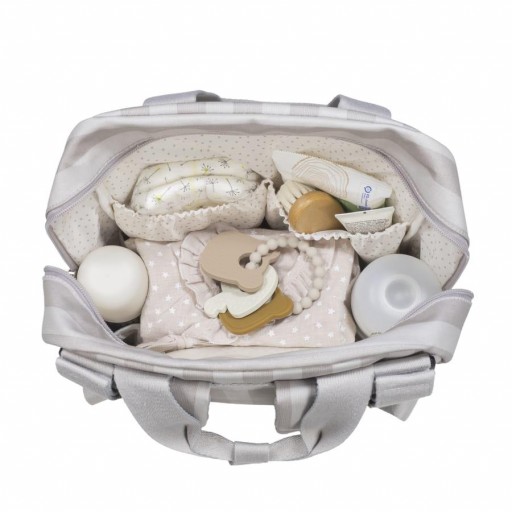 MOCHILA BEBÈ SINTRA RAYAS BEIGE WALKINGMUM [2]