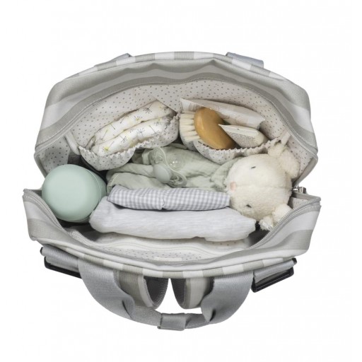 MOCHILA BEBE SINTRA RAYAS VERDE WALKINGMUM [2]