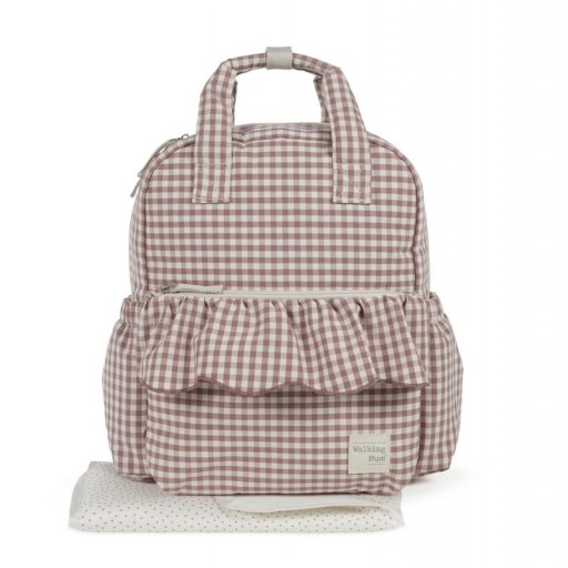 BOLSO MOCHILA PRALINÈ VICHY MOKA WALKINGMUM [0]