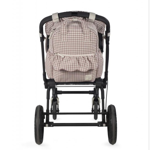 BOLSO MOCHILA PRALINÈ VICHY MOKA WALKINGMUM [3]