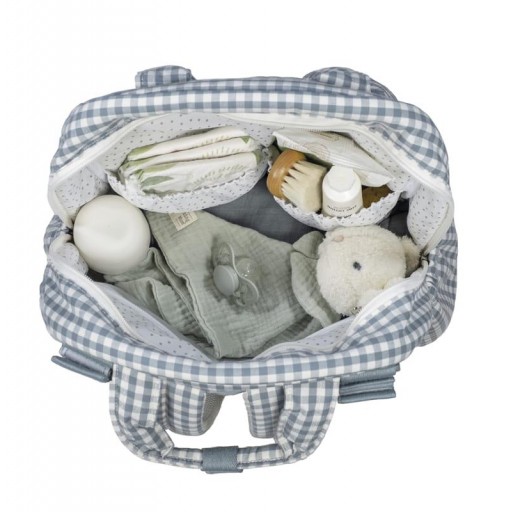 BOLSO MOCHILA PRALINÈ VICHY MATCHA WALKINGMUM [2]