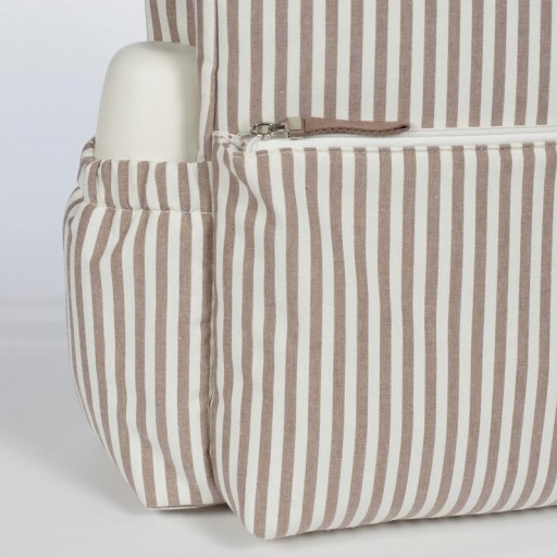 BOLSO MOCHILA PRALINÈ RAYAS MOKA WALKINGMUM [1]