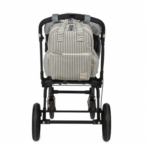 BOLSO MOCHILA PRALINÈ RAYAS MATCHA WALKINGMUM [3]