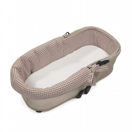 CUBRE CUCO REVERSIBLE VICHY RAYAS MOKA WALKINGMUM [1]