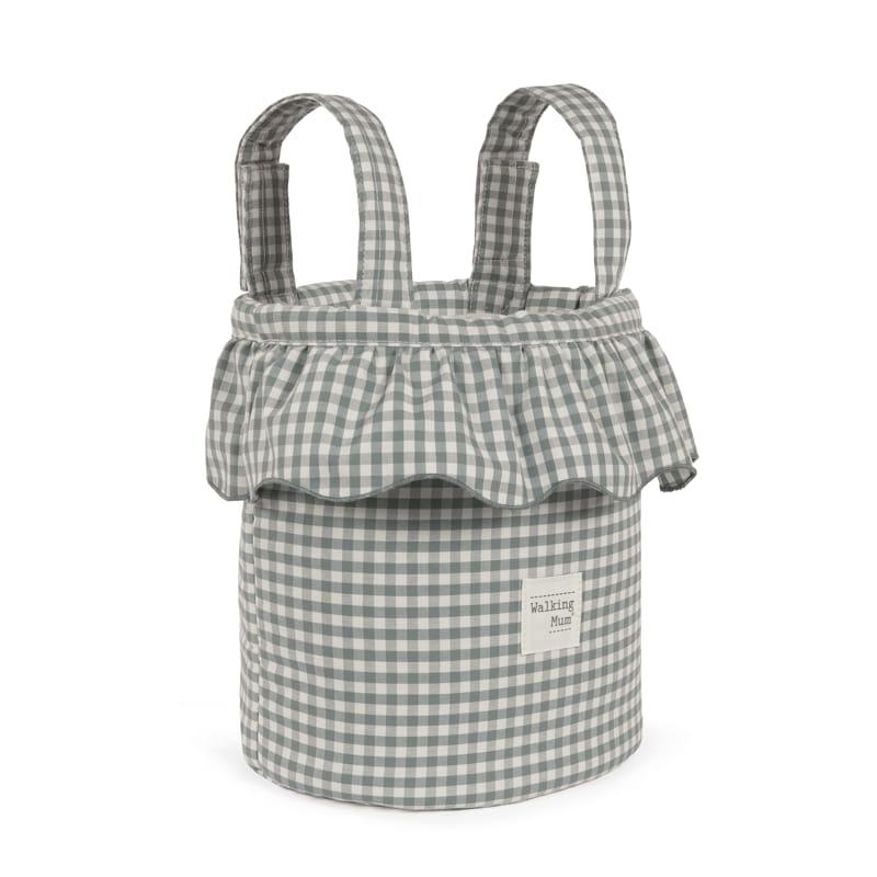 BOLSO CARRO BUCKET PRALINE VICHY MATCHA WALKINGMUM