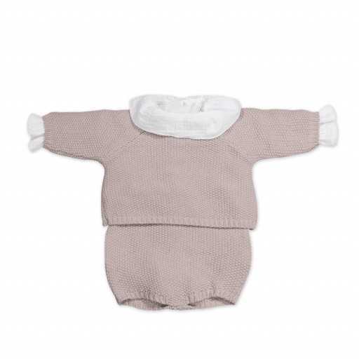 SET TRICOT PRIMERA PUESTA ROSA PASITO A PASITO