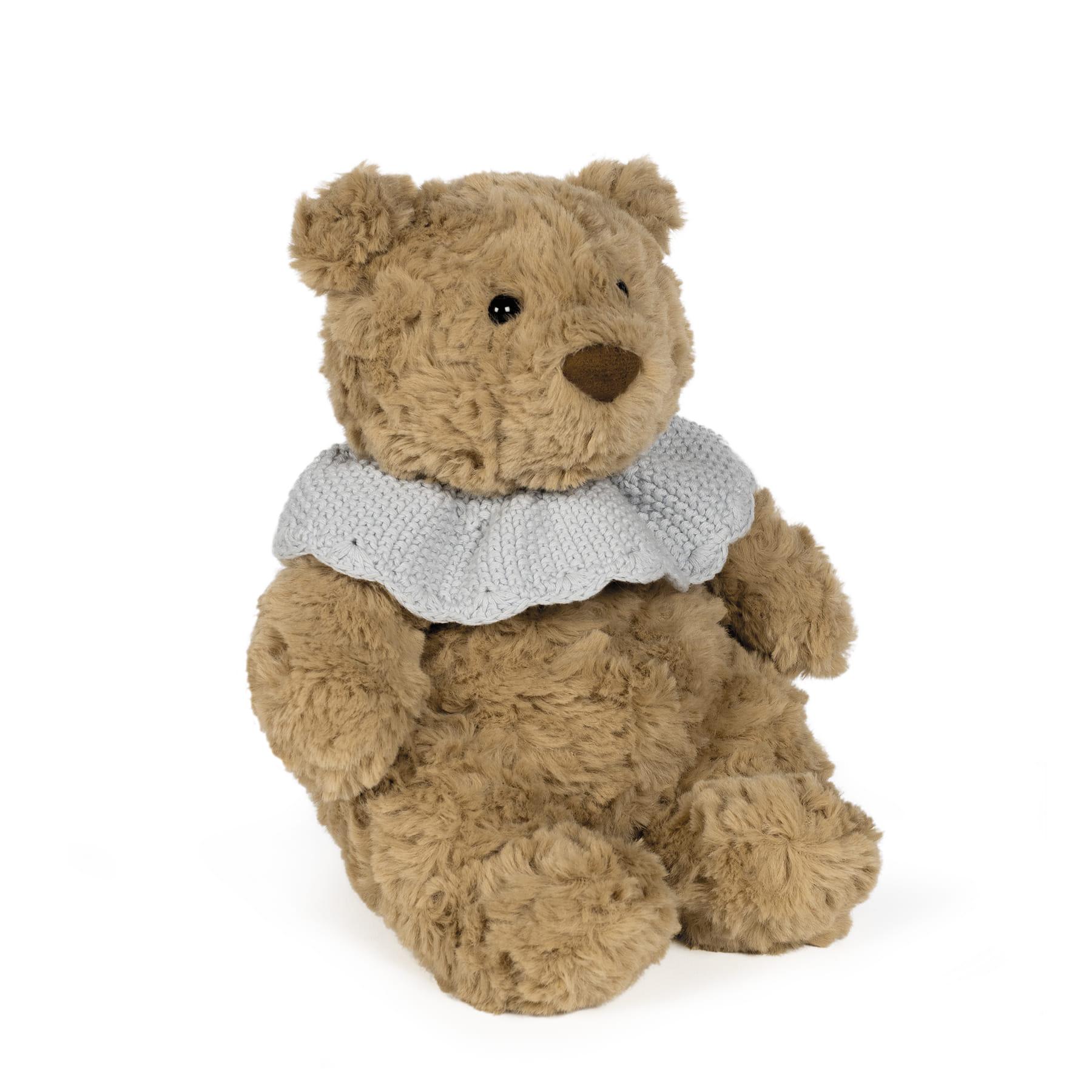 OSO PELUCHE TRICOT AZUL PASITO A PASITO