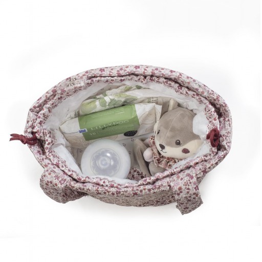 BOLSO CARRO BUCKET CHERRY FLORES PASITO A PASITO  [2]