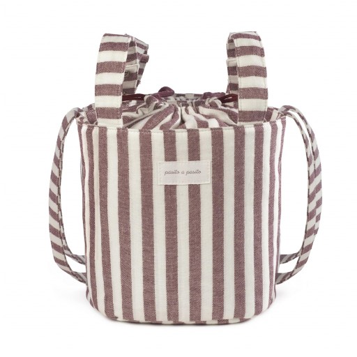 BOLSA COCHE BUCKET CHERRY RAYAS PASITO A PASITO