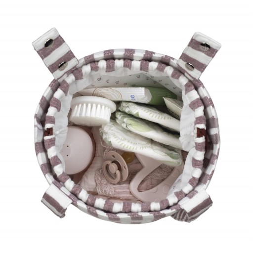 BOLSA COCHE BUCKET CHERRY RAYAS PASITO A PASITO [1]