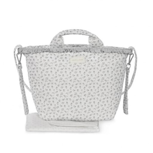BOLSO CARRO LITTLE BLOOM GRIS PASITO A PASITO [1]