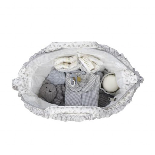 BOLSO CARRO LITTLE BLOOM GRIS PASITO A PASITO [2]