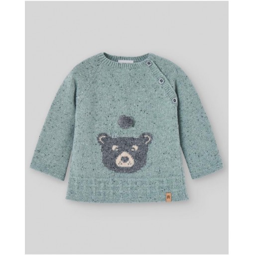CONJUNTO JUBON Y POLAINA OSO BARNEY VERDE TALLA 1 MES PAZ RODRIGUEZ [0]
