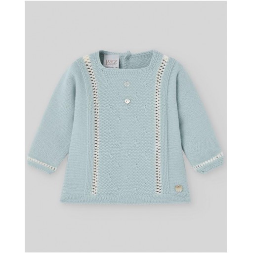 CONJUNTO JUBON Y POLAINA SEMILLA TALLA 1 MES VERDE PAZ RODRIGUEZ [0]