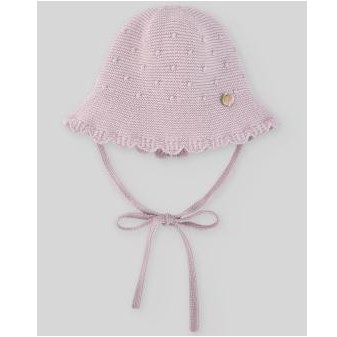 GORRO NIÑA ERIZOS TALLA 1 MES MALVA PAZ RODRIGUEZ [0]