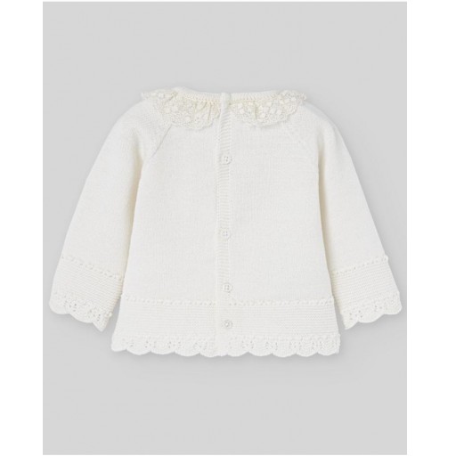 CONJUNTO JUBON Y POLAINA M/L NIÑA PAZ OI 25-26 TALLA 1MES CRUDO PAZ RODRIGUEZ [2]